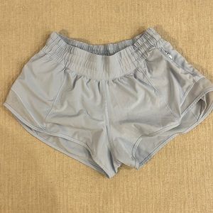 Light blue running shorts